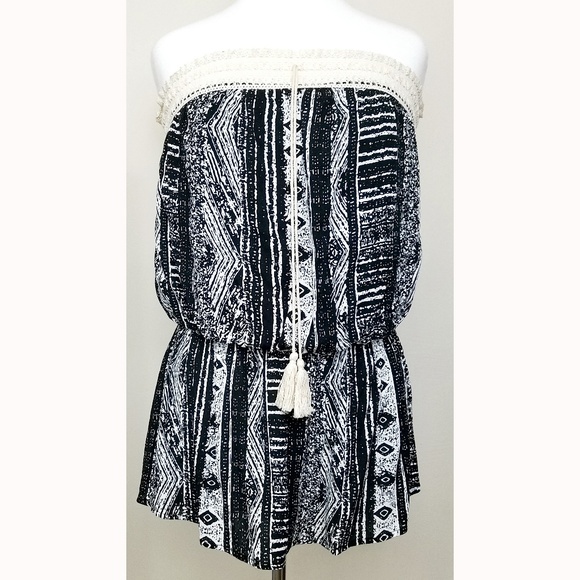 Janette Plus Tops - *NEW* Janette Plus Size Boho Lace Trim Tube Top